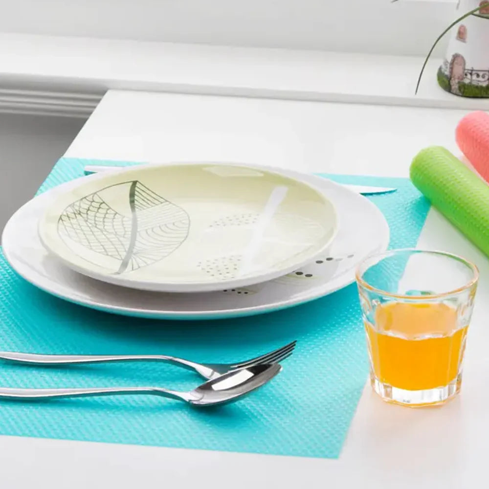 4-Pack Washable Refrigerator Liner Mats – BPA-Free Non-Slip EVA