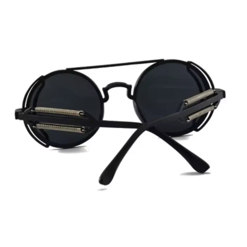 High Quality Gothic Steampunk Sunglasses Polarized Men Women Vintage Round Metal Frame Sun Glasses Peaceful Pleasures Health and Wellness