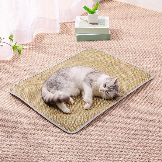 Summer Cooling Gel Pad for Dogs Cats Non Slip Pet Mat Heat Relief Washable Bamboo Bedding Indoor Outdoor Use Peaceful Pleasures Health and Wellness