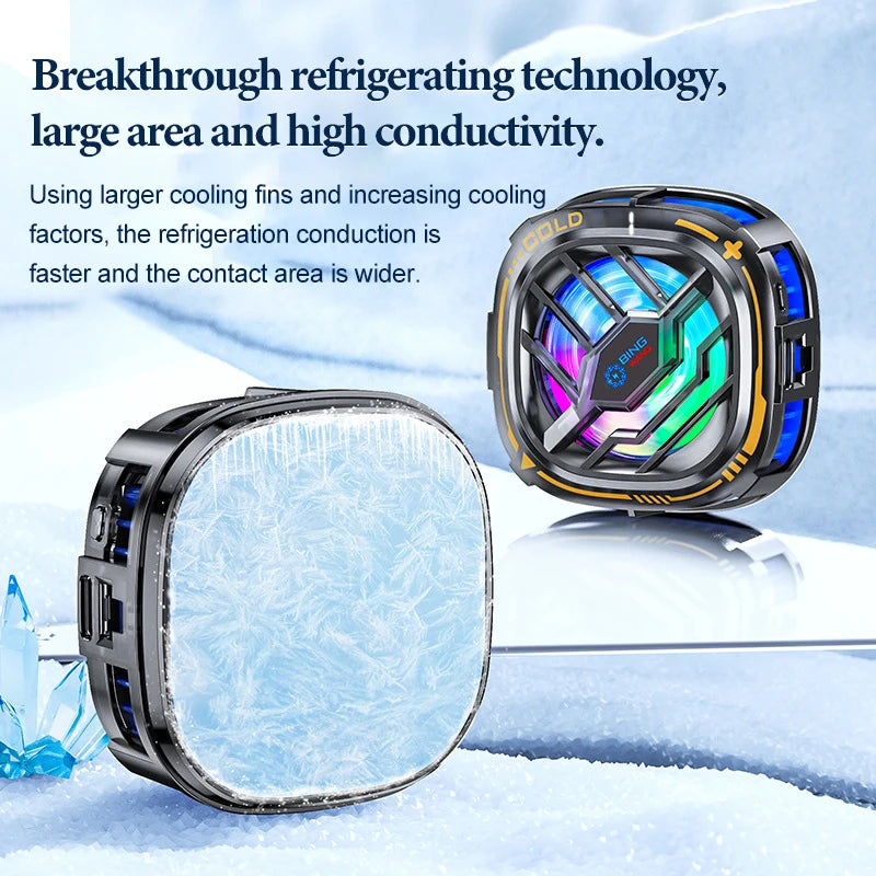 Fan Cooler For Phone Semiconductor Cooling Fan For Mobile Cooler Phone Gaming Portable Cooler Mobile Phone Cooler Fan Phone Clip Peaceful Pleasures Health and Wellness