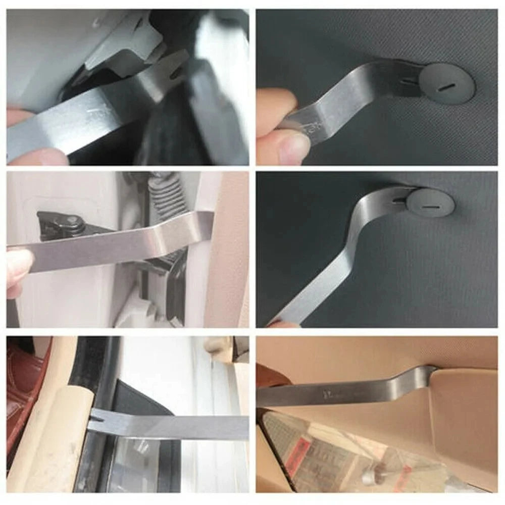 6pcs Car Panel Trim Removal Tool Kit Auto Radio Door Clip Audio Installer Pry Tool Set with Canvas Bag Peaceful Pleasures Health and Wellness