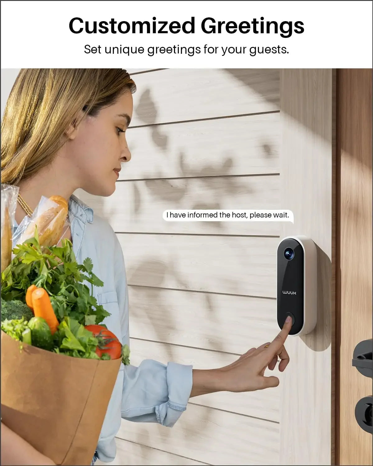 2K Video Doorbell with Face Recognition, Motion Detection, 24/7 Recording, No Subscription Fee, Works with Alexa and Google Home Peaceful Pleasures Health and Wellness