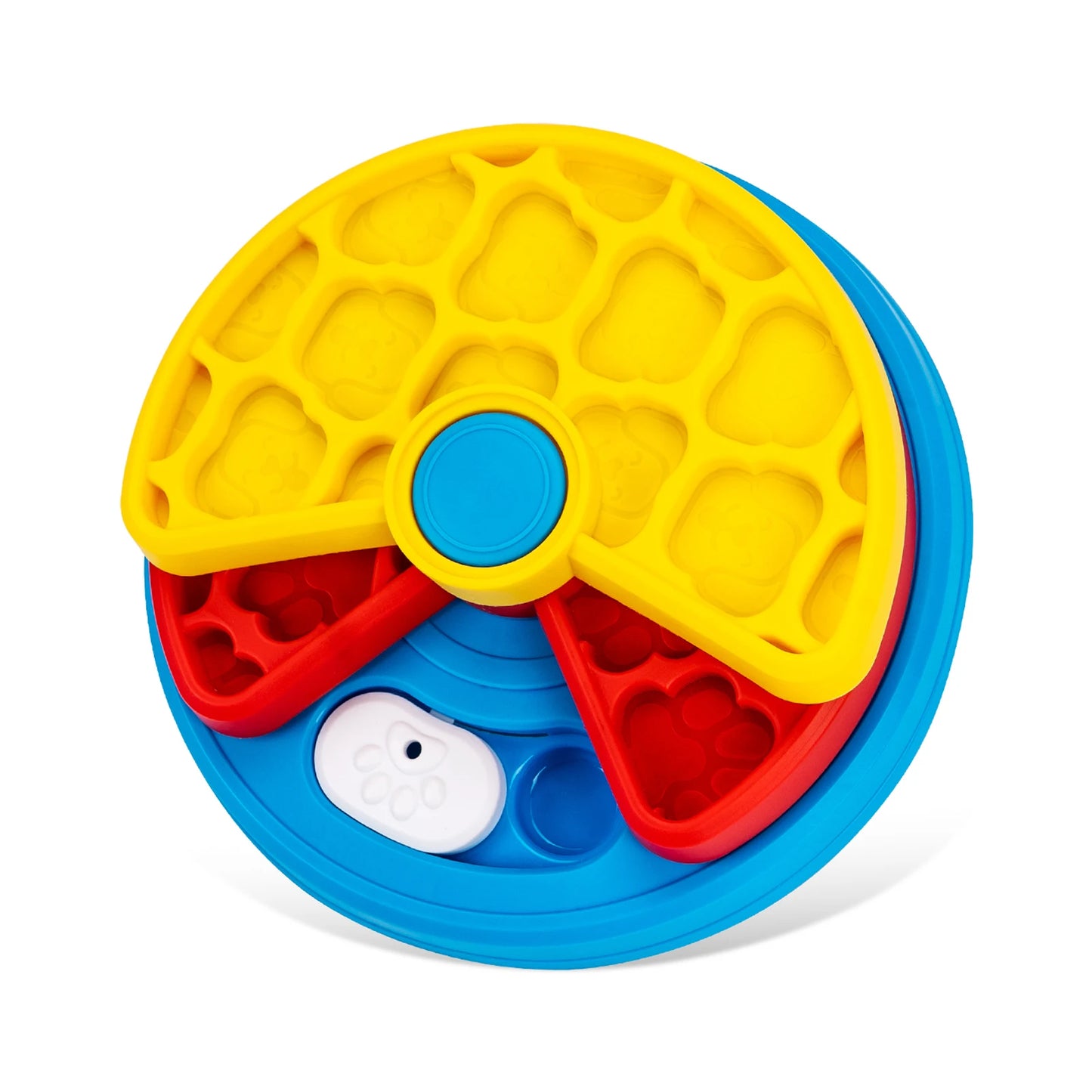 2-Layers Dog Puzzle Toys Slow Feeder Food Dispenser Interactive