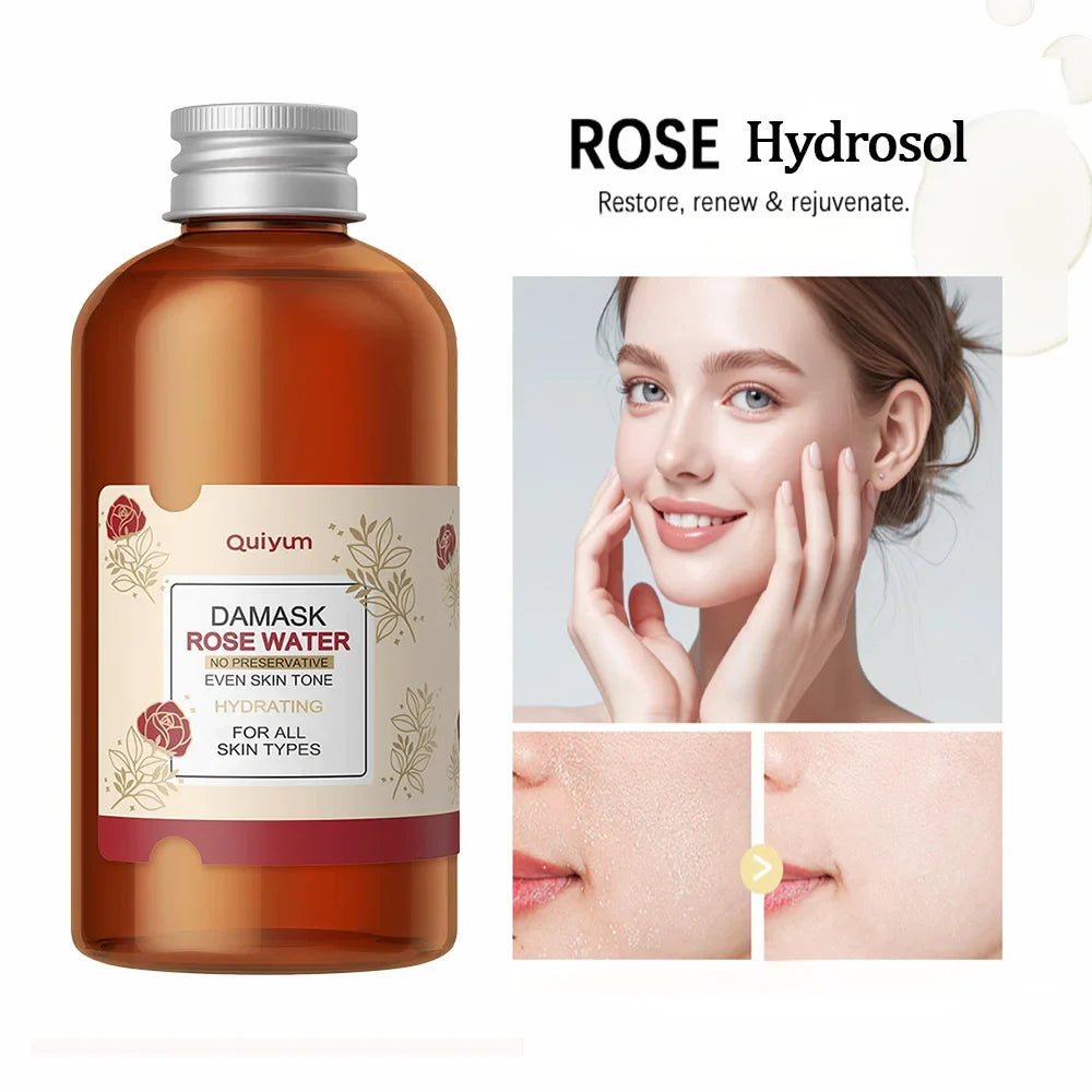 QUIYUM Rose Water Facial Toner – Organic, Pore-Tightening 100ml
