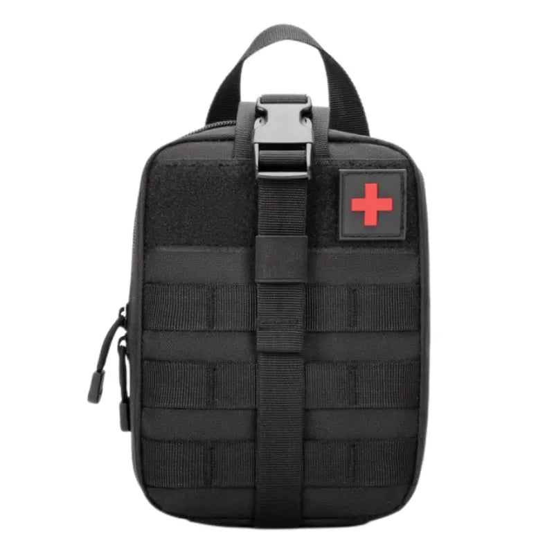 Life bag, outdoor first aid kit, large-sized SOS bag, hunting first aid kit, tool kit, Molle EMT first aid kit Peaceful Pleasures Health and Wellness Black