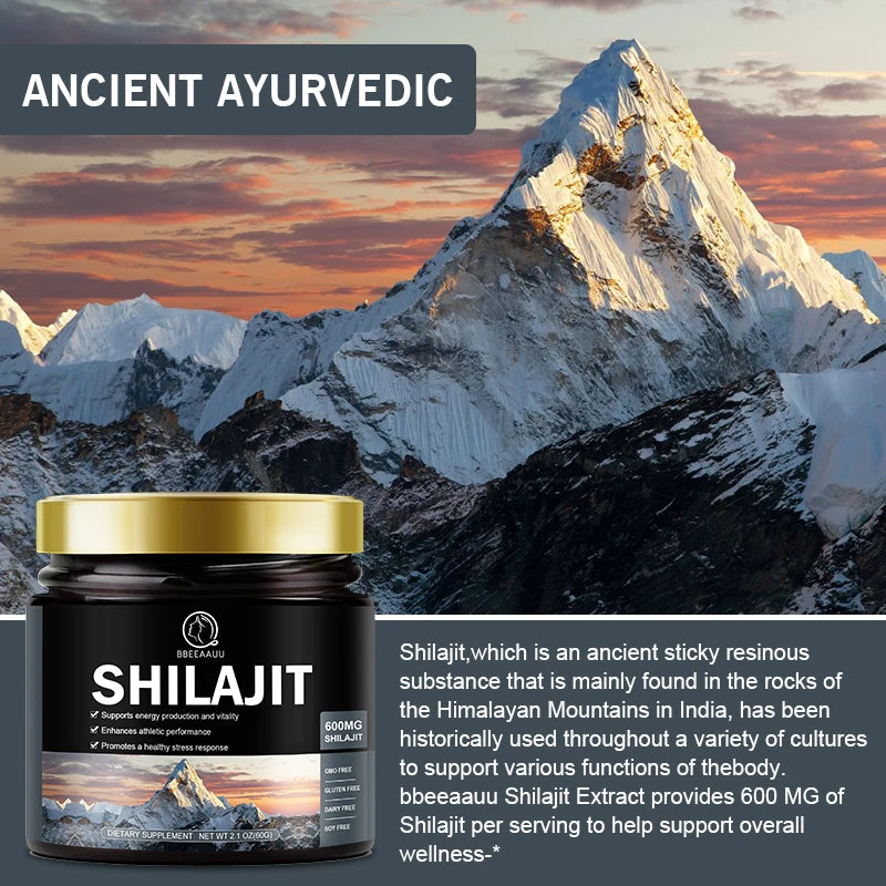 Pure Himalayan Shilajit Resin – 85+ Trace Minerals, Fulvic Acid | Energy, Brain & Immunity | 60g Herbal Supplement Peaceful Pleasures Health and Wellness