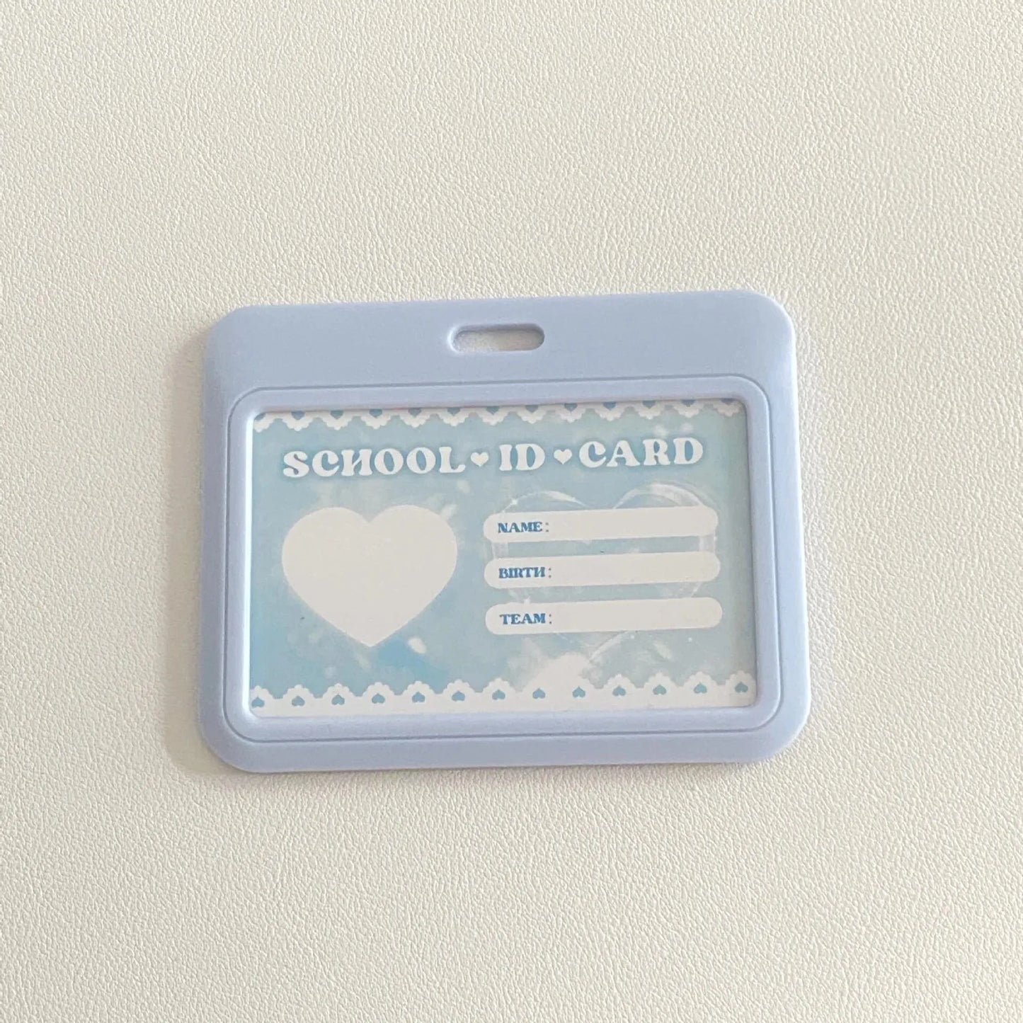 High-looking Glitter Powder Love Cloud Gradient Gu Card Keychain Bus