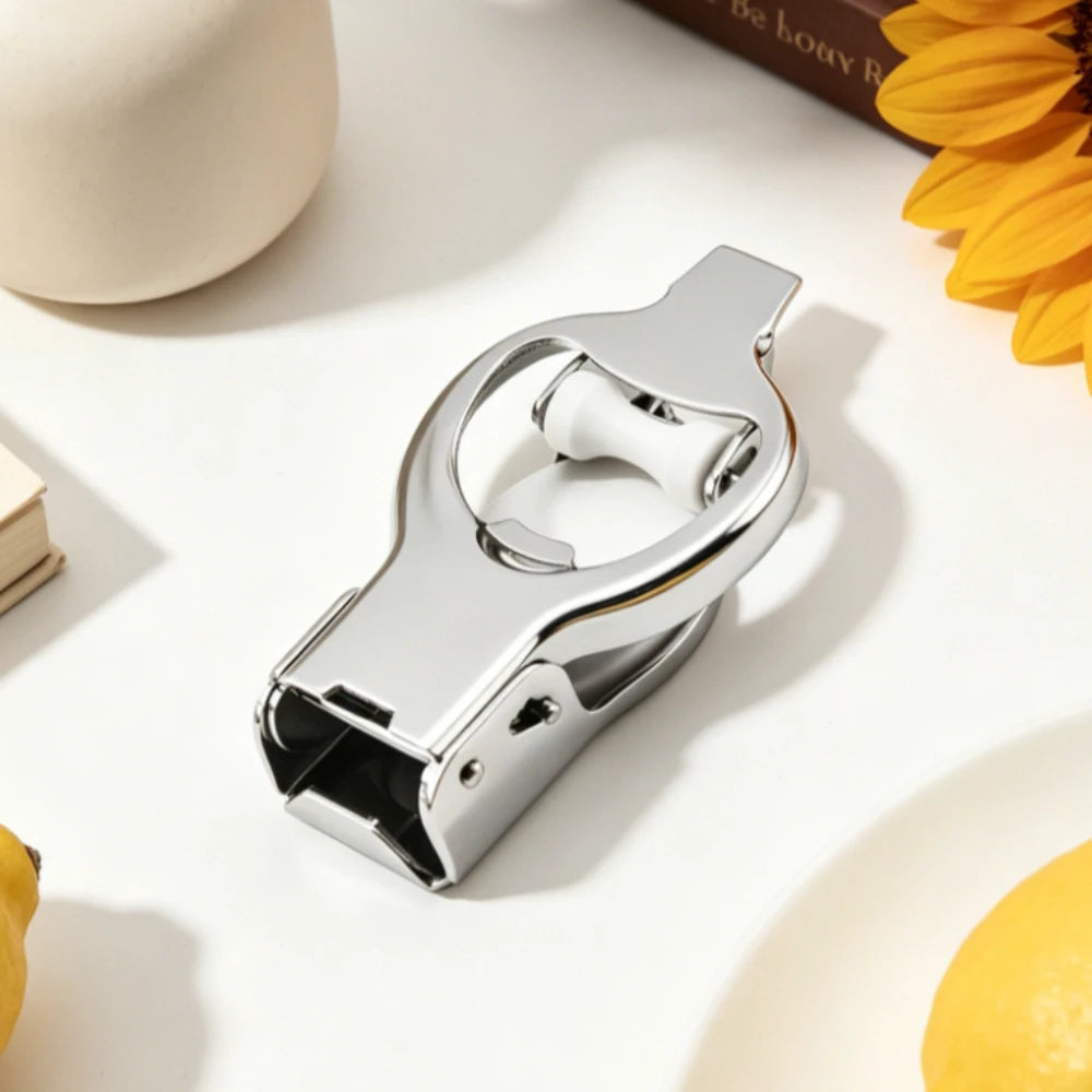 Stainless Steel Bartender Soda Water Bottle Opener Home Carbonated Beverage Storage Device Multifunctional Folding Can Opener Peaceful Pleasures Health and Wellness
