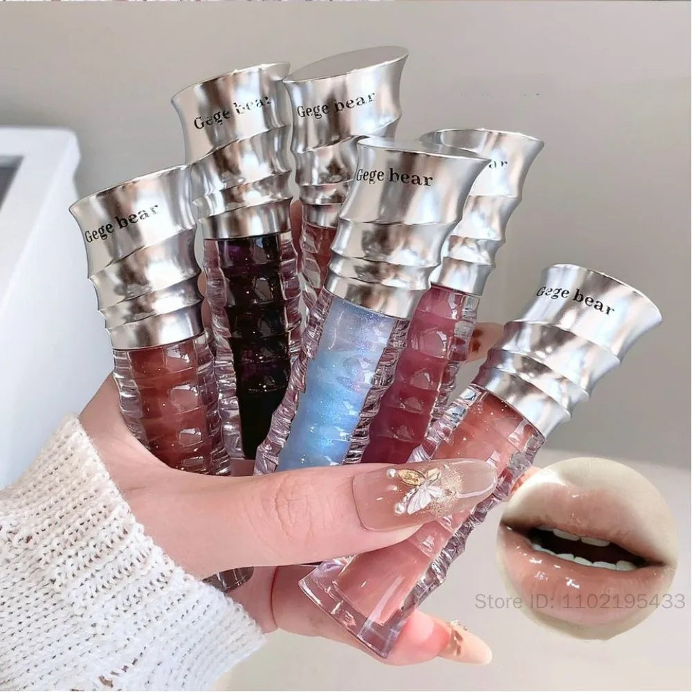 Mirror Shimmer Glass Jelly Lip Gloss | Moisturizing Lip Oil