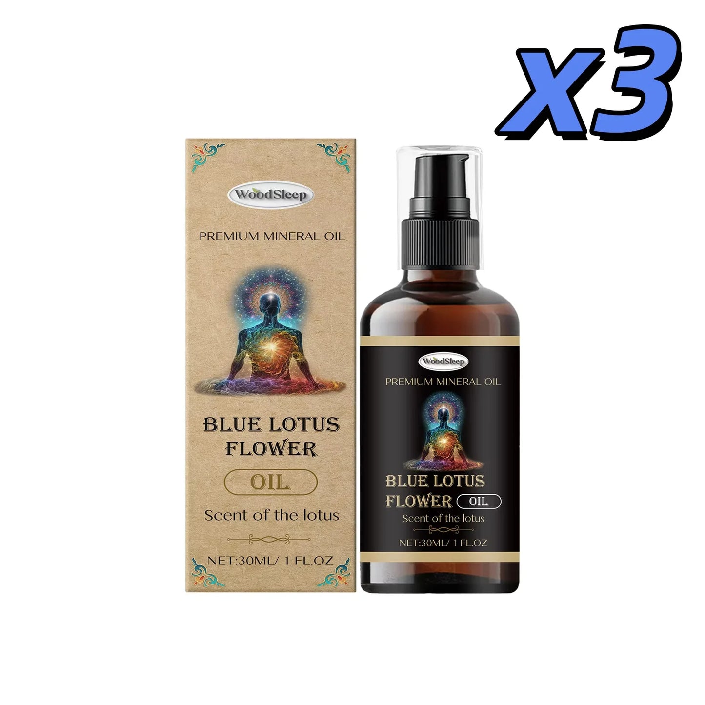 WOODSLEEP Blue Lotus Essential Oil – Skin, Hair & Nails 30ml