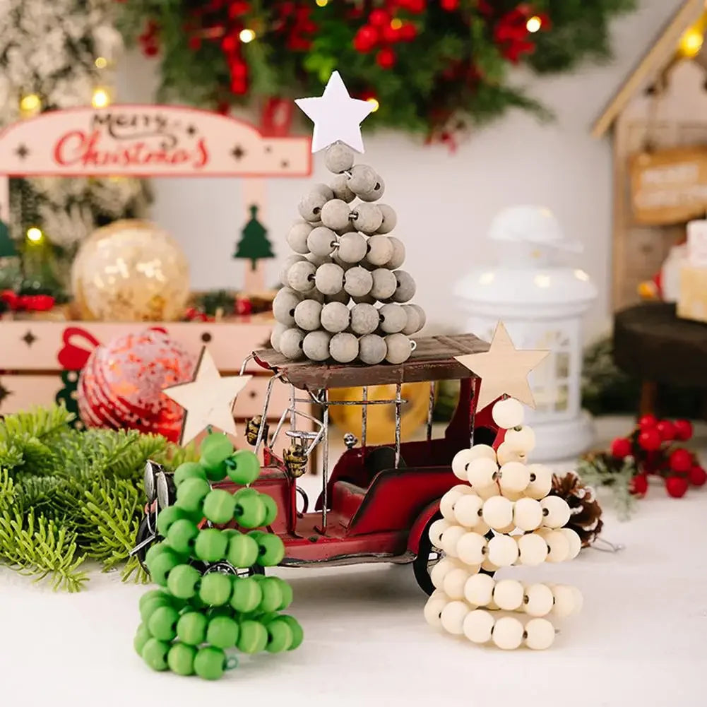 New Nordic Wooden Christmas Tree Ornament 1Pcs Creative Desktop Decoration Christmas Decor Peaceful Pleasures Health and Wellness