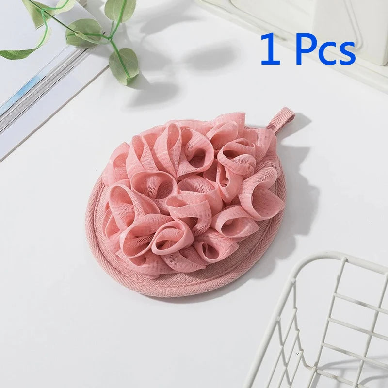 Soft Foaming Bath Scrubber Ball & Body Wipe – 1 or 2 Pack
