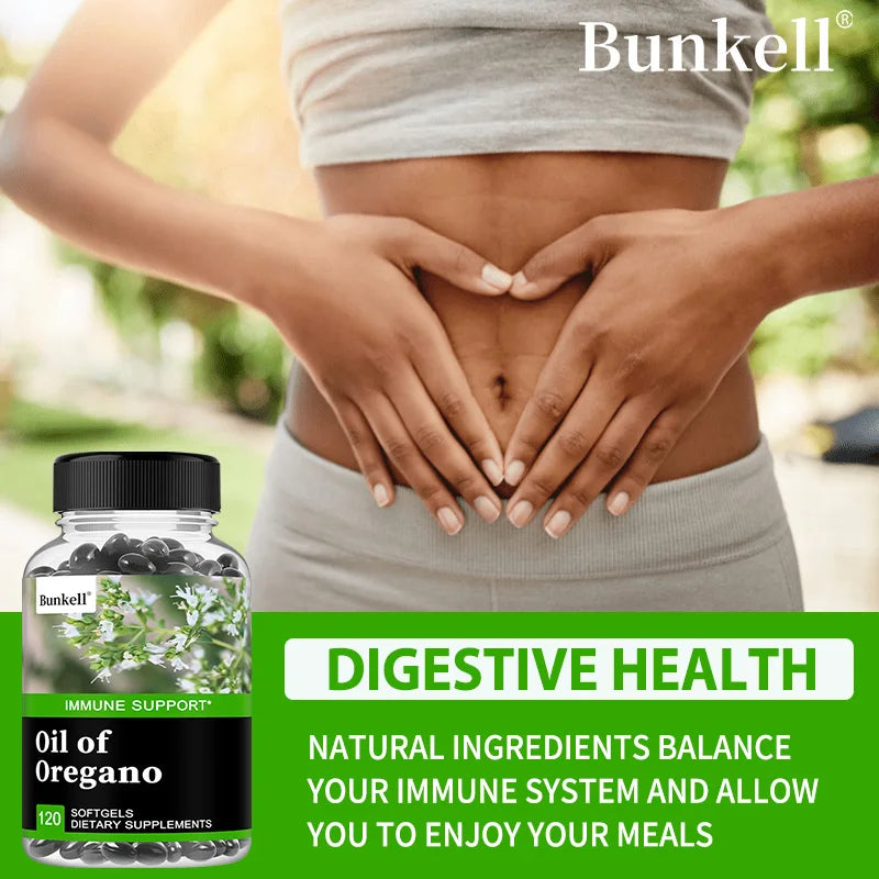 Oregano Oil Capsules - Carvacrol & Thymol, Immune, Digestive & Intestinal Flora Support, Antioxidant, Boosts Blood Circulation Peaceful Pleasures Health and Wellness