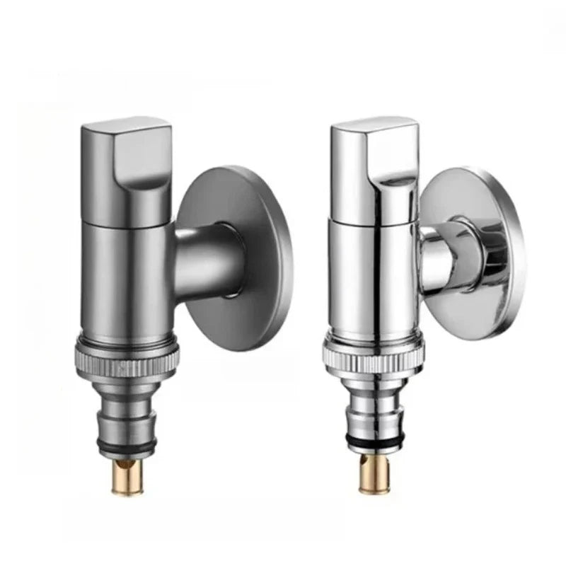 DN15/DN20 Brass Angle Stop Valve – Quick-Release Wall Mounted