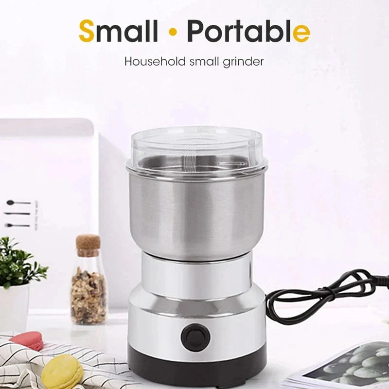 Mini Electric Grinder Household 300ml Ultrafine Baby Food Pulverizer Coffee Grinder Spice Pepper Grinder Grain Mill 2/4 Blades Peaceful Pleasures Health and Wellness