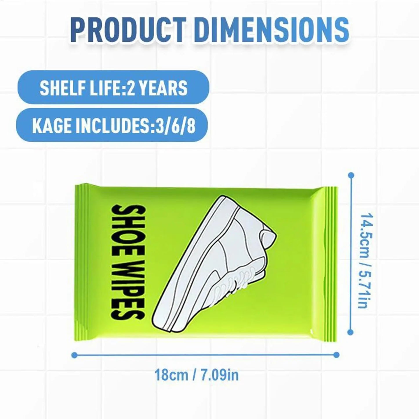 Portable Shoe Cleaner Wipes – Sneaker & Leather Cleaning (18pk)