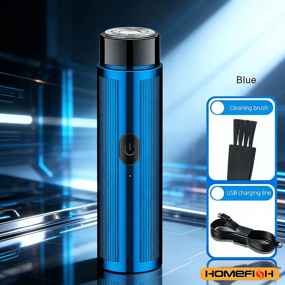 Portable Mini Electric Shaver – Rechargeable, Unisex (Men & Women) & Car-Compatible Grooming Tool Peaceful Pleasures Health and Wellness