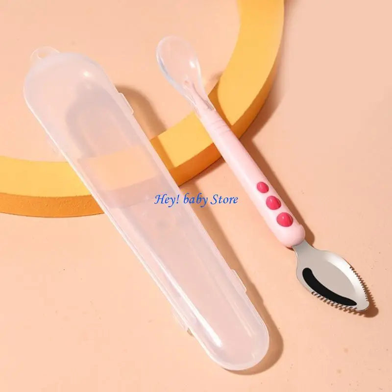 Double-Head Baby Silicone Spoon | Safe BLW Feeding Spoon