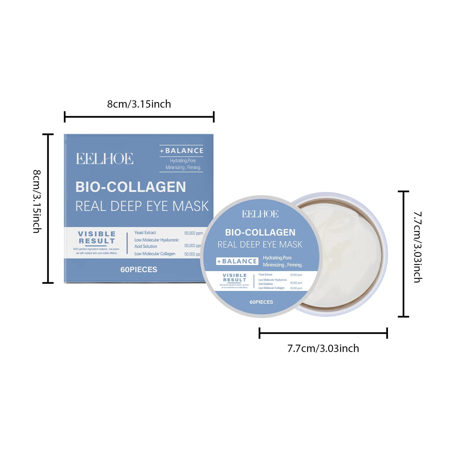 Under Eye Patches – Hyaluronic Acid, Collagen & Vitamin C