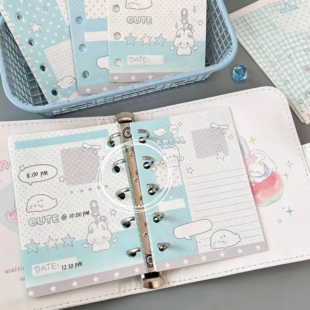 60 Sheets Angel Bunny M5 Loose Leaf Replacement Core Cartoon