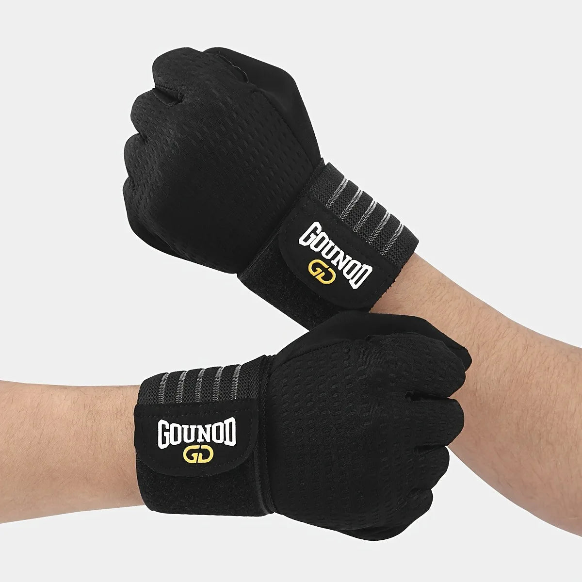 Half Finger Fitness Gloves – Breathable Knit for Men & Women