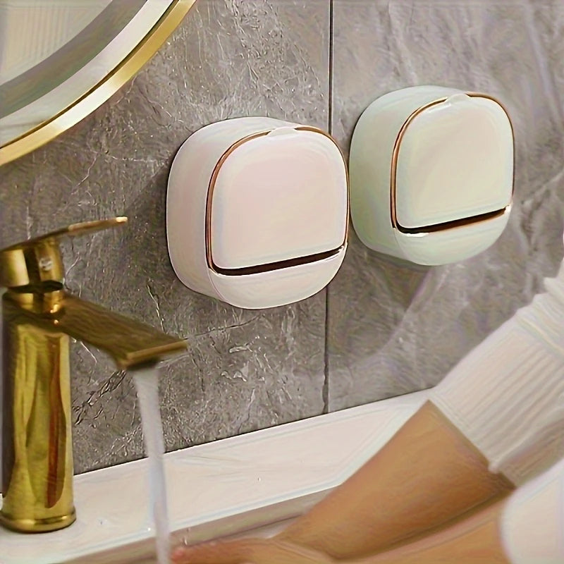Stylish High-End Soap Holder, Designed for Shower, Bathroom or Kitchen Use, with Lid, No Drilling Required Peaceful Pleasures Health and Wellness