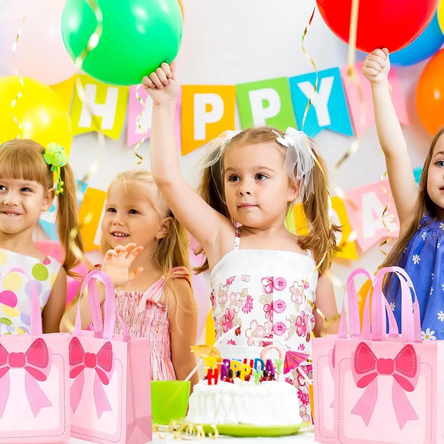 Non-Woven Gift Bags for Party Favors & Birthdays | 1–20 Pcs