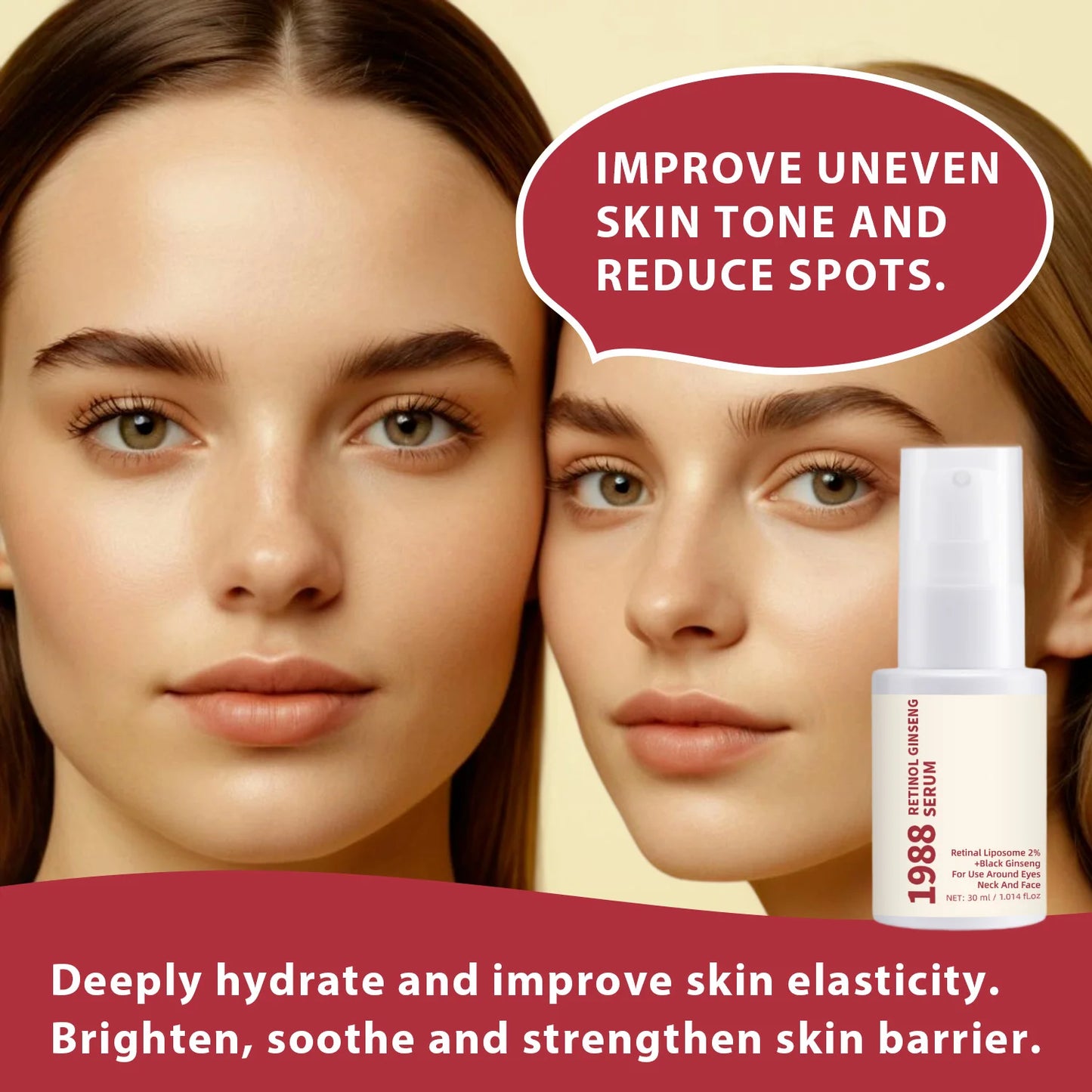 SAUVASINE Retinol Ginseng Serum & Eye Cream Set | Anti-Aging