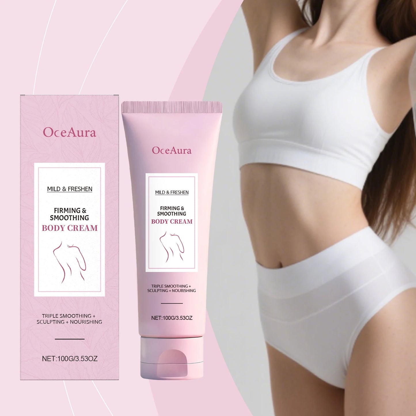 OceAura Firming Body Cream Green Tea & Coffee | 100g