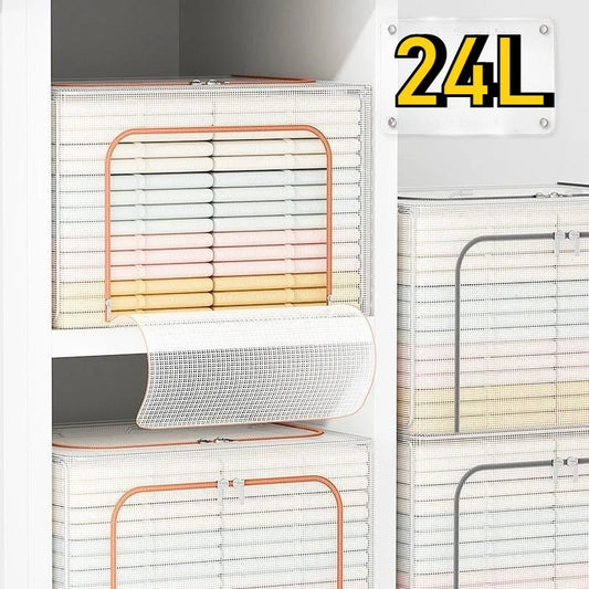 Large Transparent Clothes Storage Box | Wardrobe Organizer Clothing Storage Box Peaceful Pleasures Health and Wellness