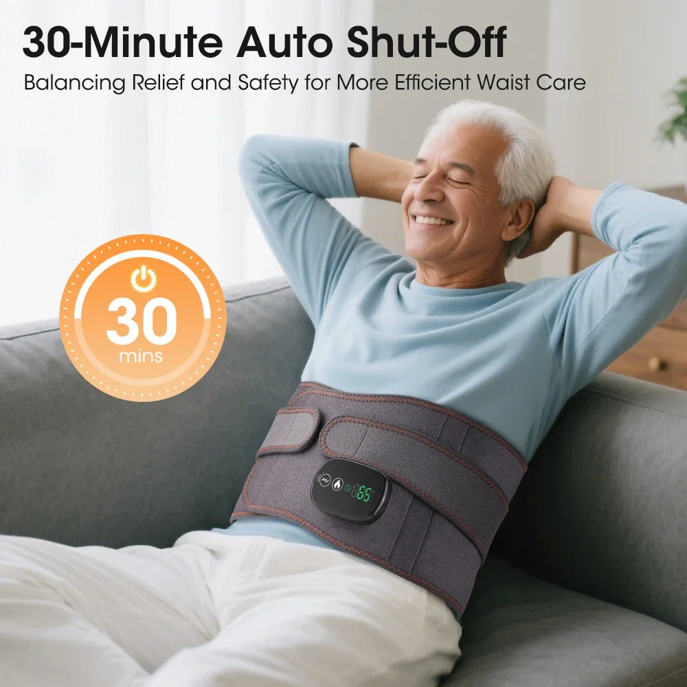 Hailicare Electric Waist Massager Belt | Heat, Vibration & Red Light