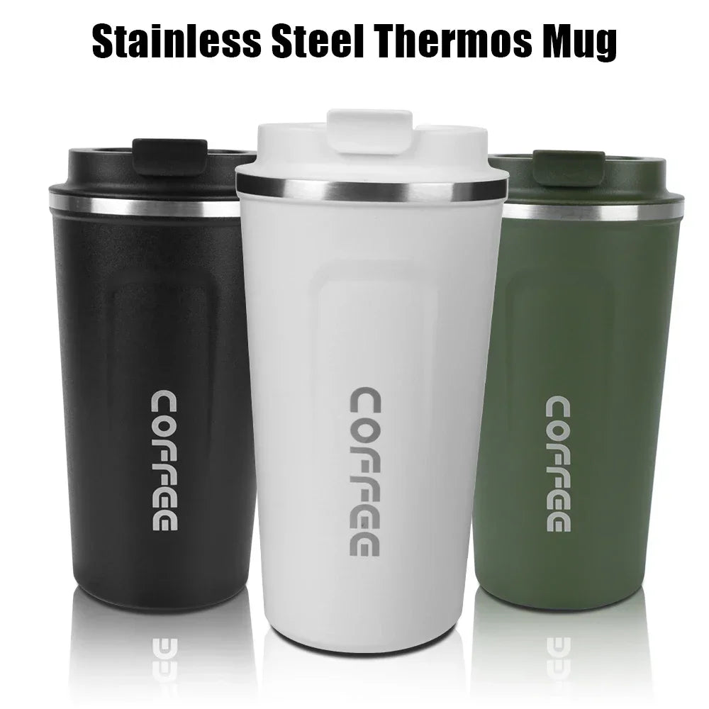 Hot 380/510ML Thermo Cafe Leak_Proof Travel Thermo Cup Double Stainless Steel for Tea Water Coffee Coffee Mug Car Thermos Mug Peaceful Pleasures Health and Wellness