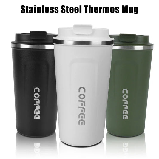 Hot 380/510ML Thermo Cafe Leak_Proof Travel Thermo Cup Double Stainless Steel for Tea Water Coffee Coffee Mug Car Thermos Mug Peaceful Pleasures Health and Wellness