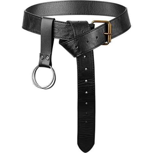 UYEE Medieval Leather Sword Frog Belt Holder Renaissance Accessories Peaceful Pleasures Health and Wellness StyleF 2PCS