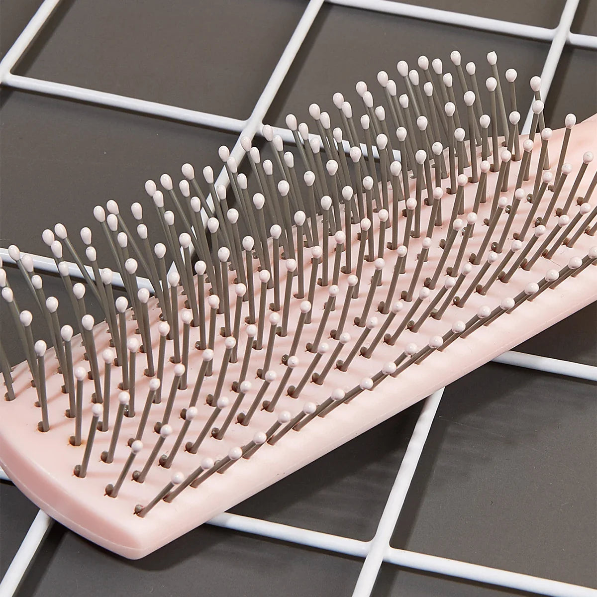 Anti-Static Detangling Hair Brush with Tail Fork & Scalp Massager