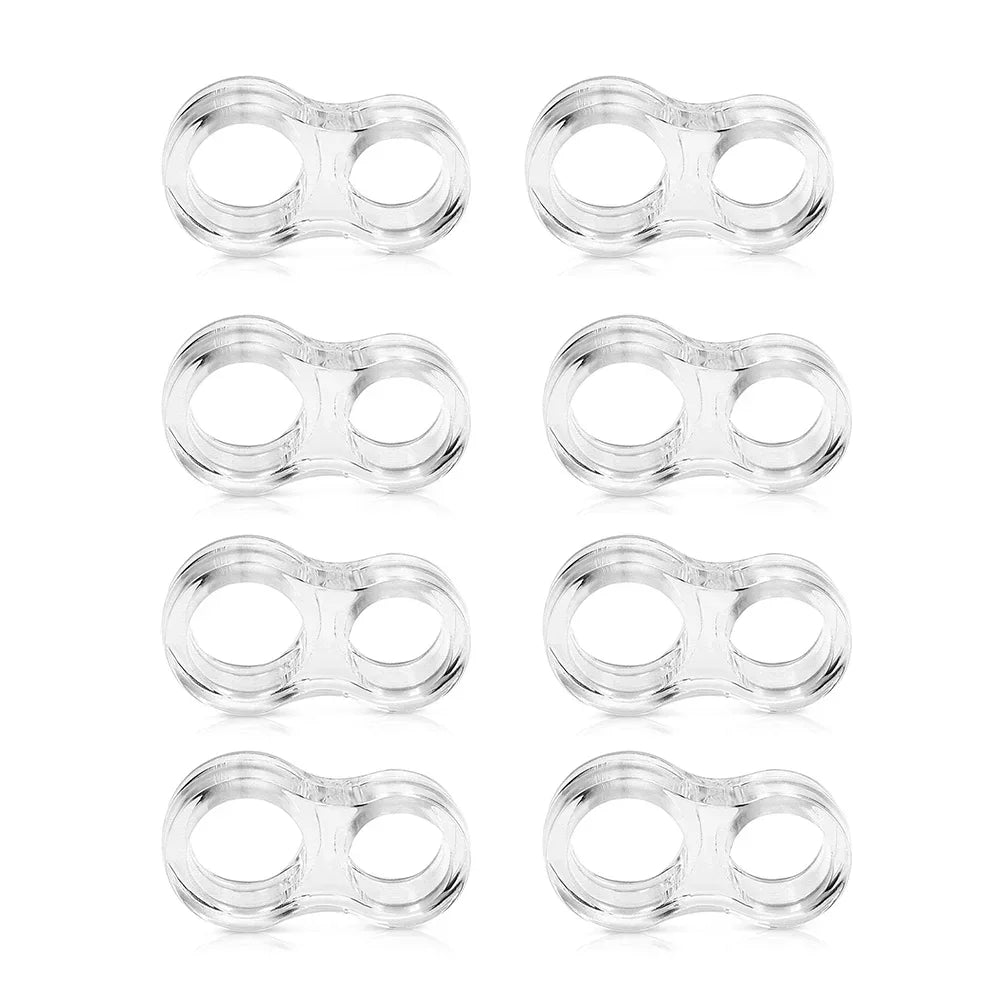 Door Protector Doorstop Transparent Safety Supplies Floor Door Stop Silicone Home Improvement Wall Furniture Protections Fixers Peaceful Pleasures Health and Wellness Style B-8pcs