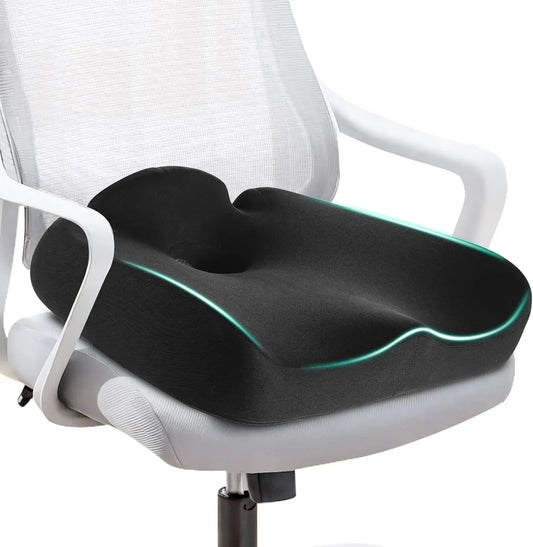 Memory Foam Seat Cushion – Tailbone Pain Relief & Support Peaceful Pleasures Health and Wellness United States