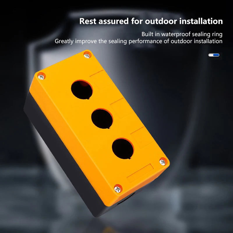 New 22mm Installation Aperture Waterproof Dust-proof LA38Lay 37X B2 Button Switch Control Box 1/2/3/4/5 Hole Height 65mm Peaceful Pleasures Health and Wellness