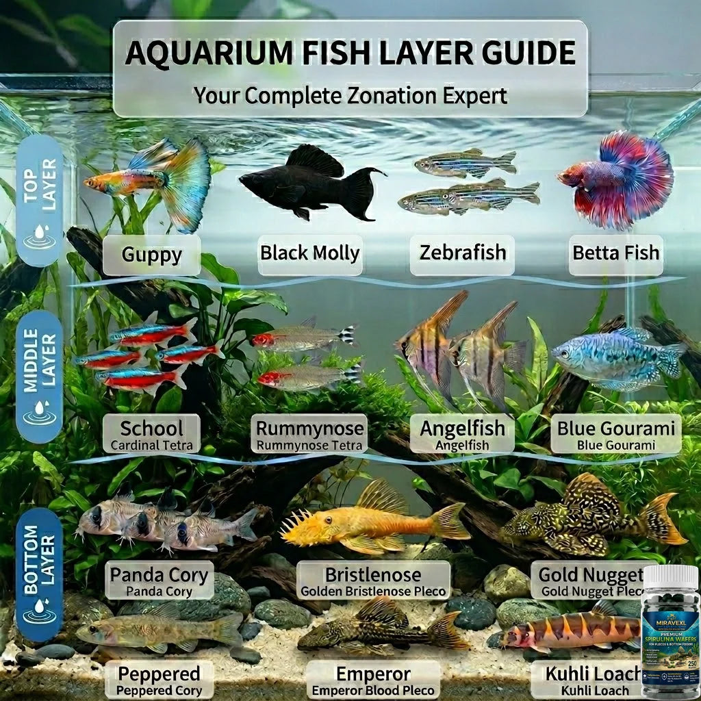 Spirulina Sinking Tablets – Aquarium Food for Plecos & Bottom Feeders