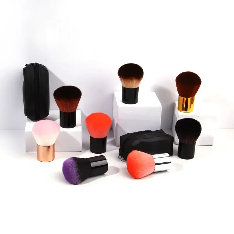 Makeup Brush Beauty Tool - 1Pcs Foundation, Blush, Concealer, Contour, Highlight, Cheek Brush for Blending, Round Angled Top Peaceful Pleasures Health and Wellness