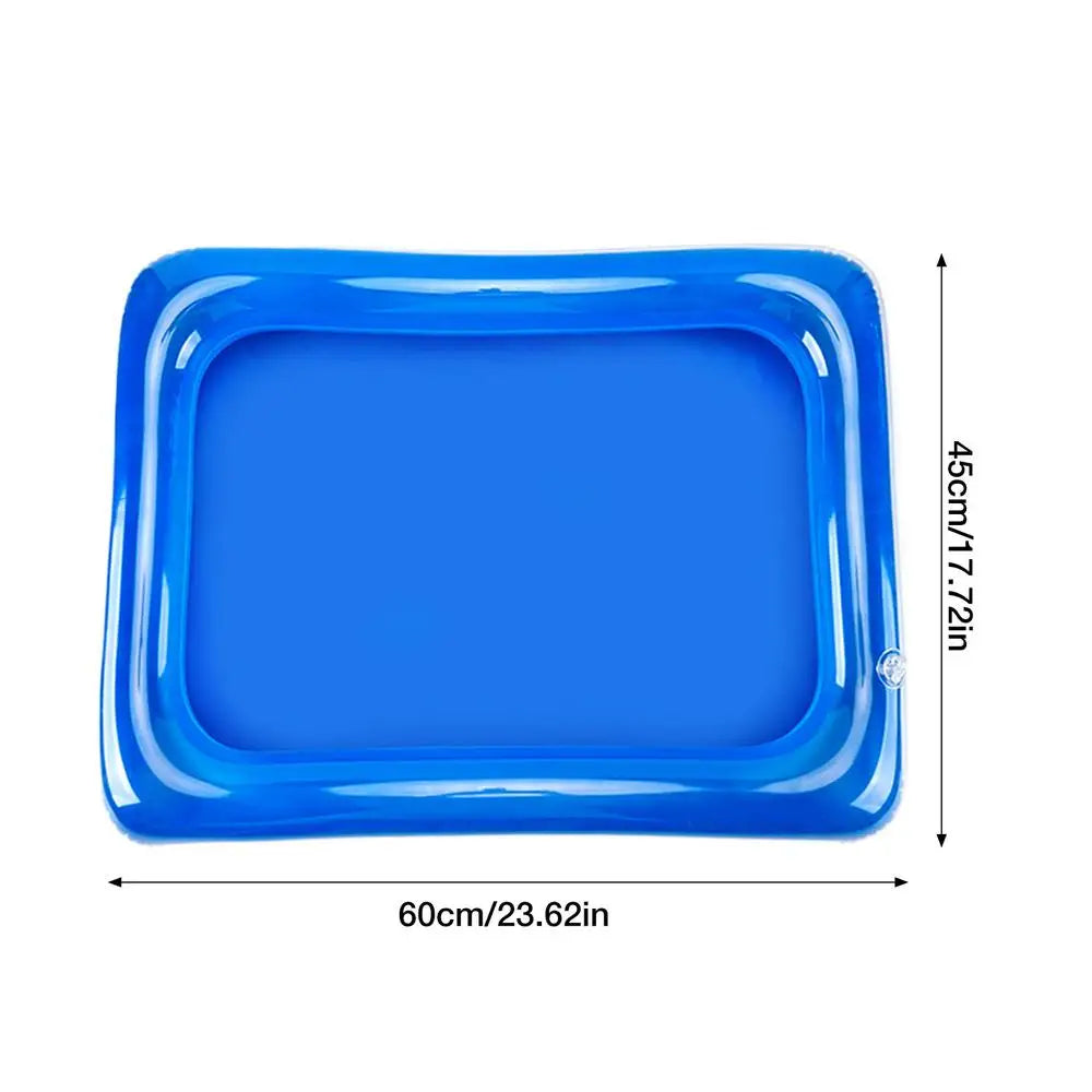 Inflatable Foot Soak Basin | Portable Collapsible Pool Foot Bath Inflatable Foot Basin Peaceful Pleasures Health and Wellness Blue