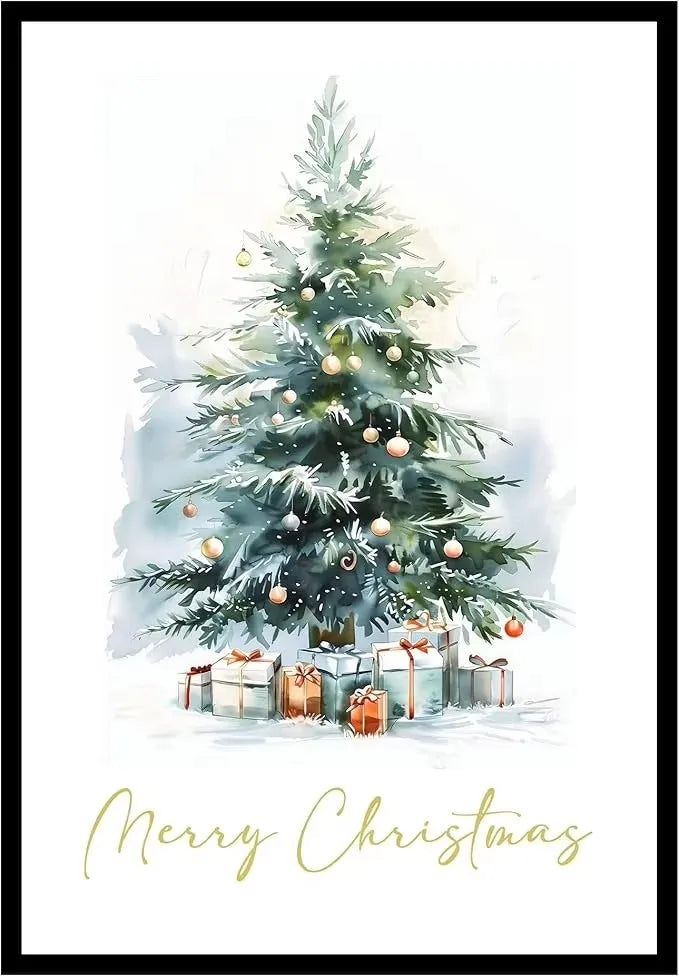 Modern Minimalist Farmhouse Elk Snowman HD Canvas Wall Art Holiday Vibes Poster for Bedroom Living Room Decor Peaceful Pleasures Health and Wellness ZLH5449 60x90cm No Frame