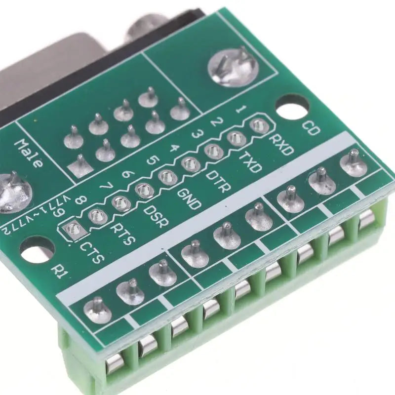 New 5Pcs DB9 Male Female Adapter Signals Terminal Module RS232 RS485 Serial To Terminal 9-Pin 9-Hole Connector Peaceful Pleasures Health and Wellness