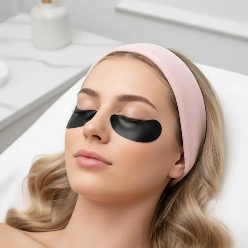 50 Pairs Isolate UV Hydrogel Eyelash Patches Black Lash Gel Pads For Eyelash Extension UV Rays Paper Stickers Wraps Makeup Tools Peaceful Pleasures Health and Wellness