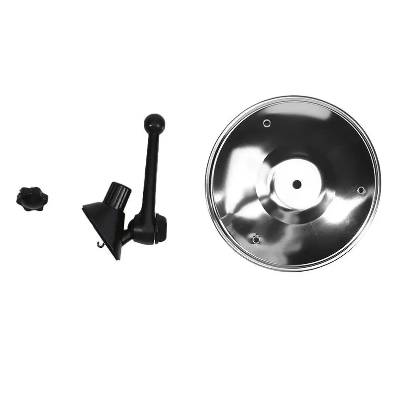 Car Air Outlet Decoration Knob Flexible Adjustment 360° Car Percussion Cymbal Decoration High-end Feel (with a Universal Head) Peaceful Pleasures Health and Wellness silvery