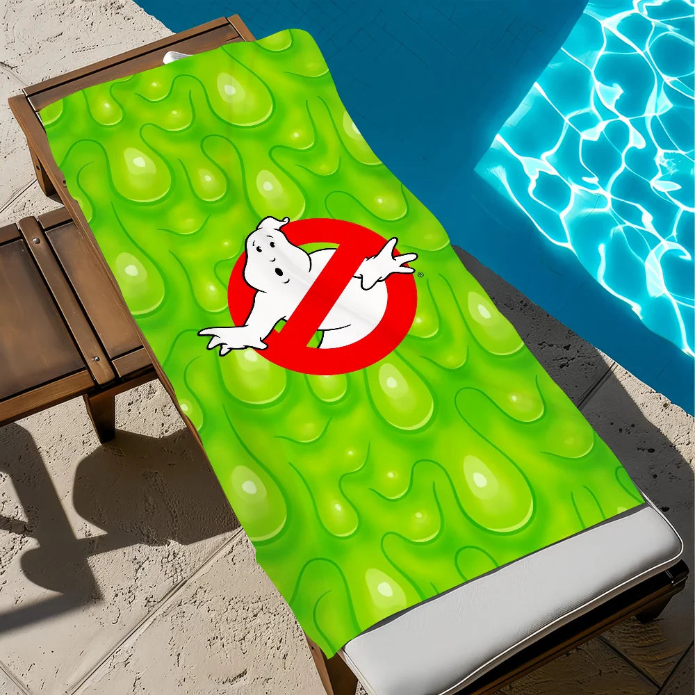 Ghostbusters Anime Quick-Dry Beach Towel | Soft Pool & Travel Quick-Dry Beach Towel Peaceful Pleasures Health and Wellness z1 STJ40x70CM