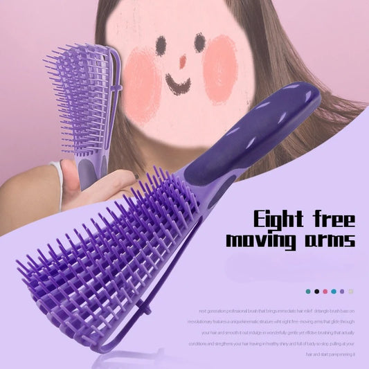 1Pcs Scalp Massage Detangling Brush Anti-Static Smooth Removes Hair Knots Comb For Salon Hairdressing Tools Peaceful Pleasures Health and Wellness