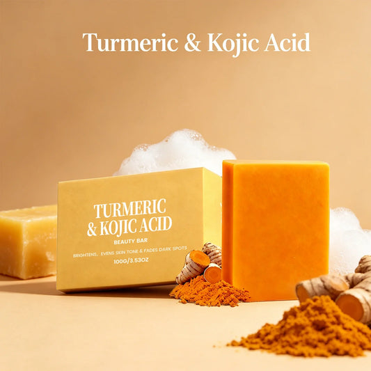 Turmeric & Kojic Acid Soap – Brightening Exfoliating Bar Brightening Soap Bar Oasis Select