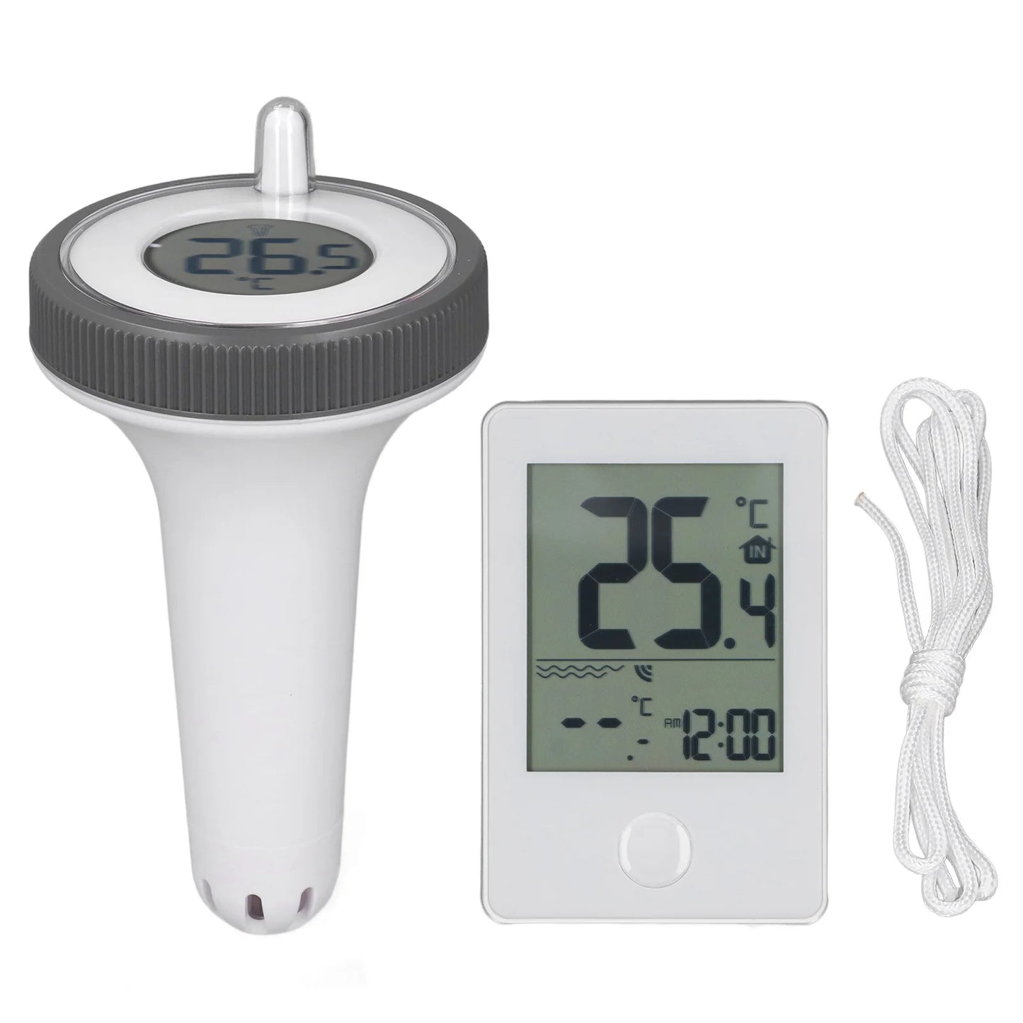 Wireless Swimming Pool Thermometer LCD Display 0 1 Accuracy