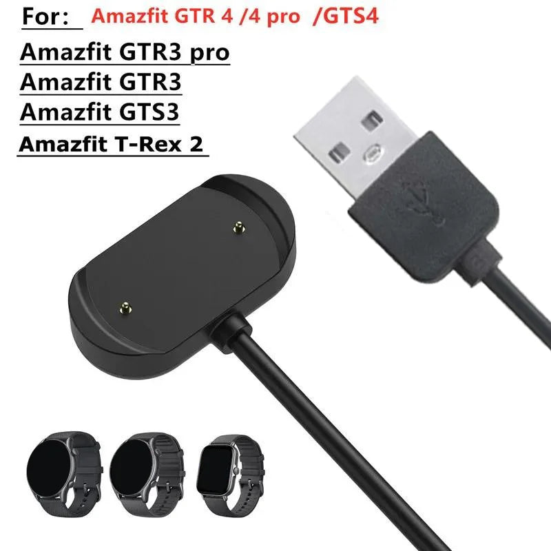 USB Charger Dock for Amazfit GTR 3/4 Pro, GTS 3/4 & T-Rex 2 Peaceful Pleasures Health and Wellness